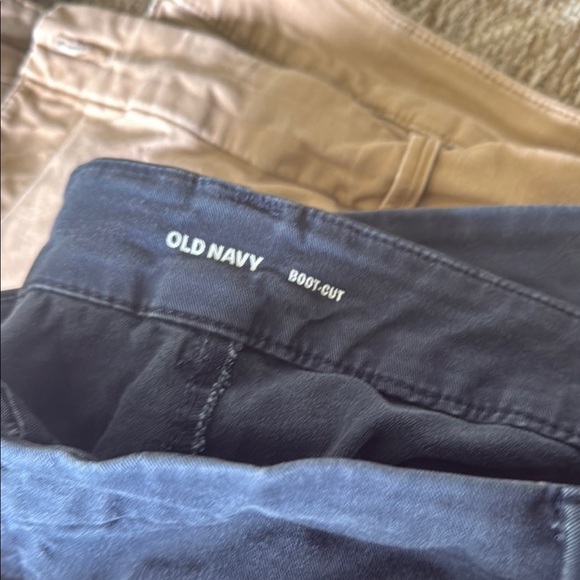 Old Navy Set of Three Casual Pants - Cream, Tan, and Navy - Picture 7 of 9